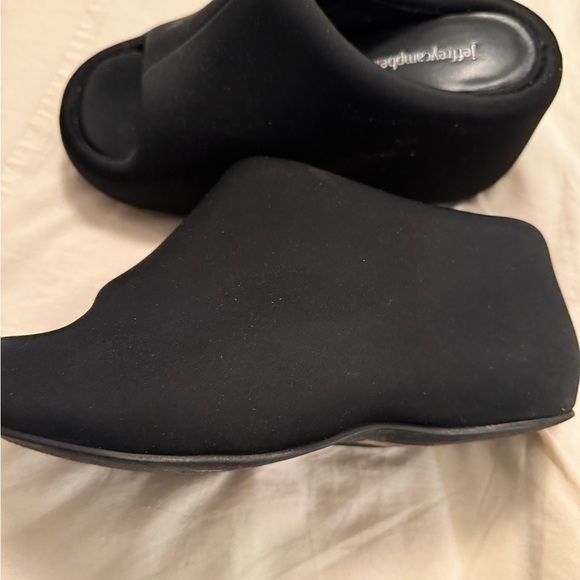 Jeffrey Campbell Black Women's Slide slip ins puffy soft - Picture 3 of 9
